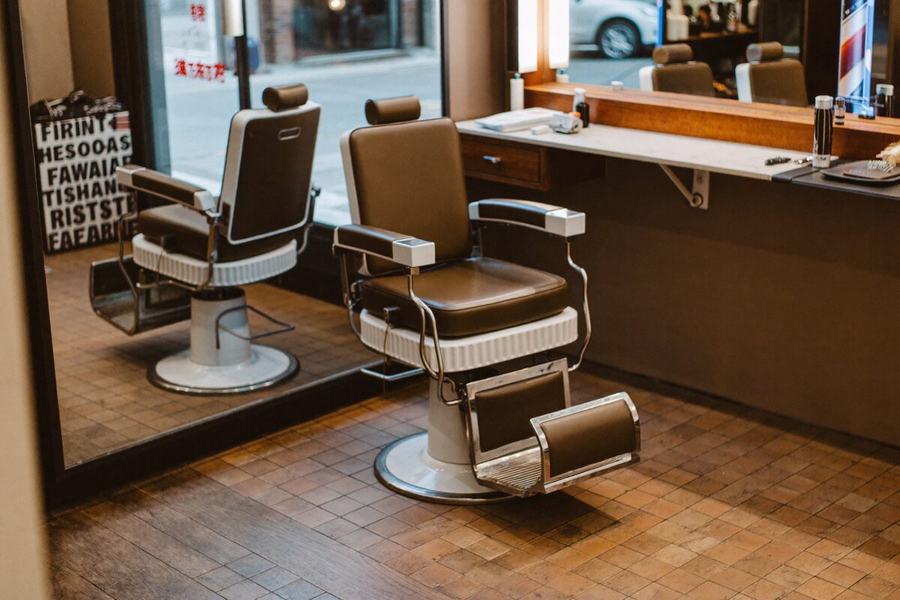 Sample barbershop website design